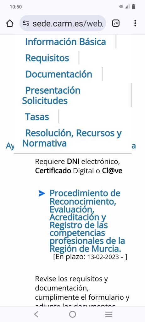 cualificación profesional