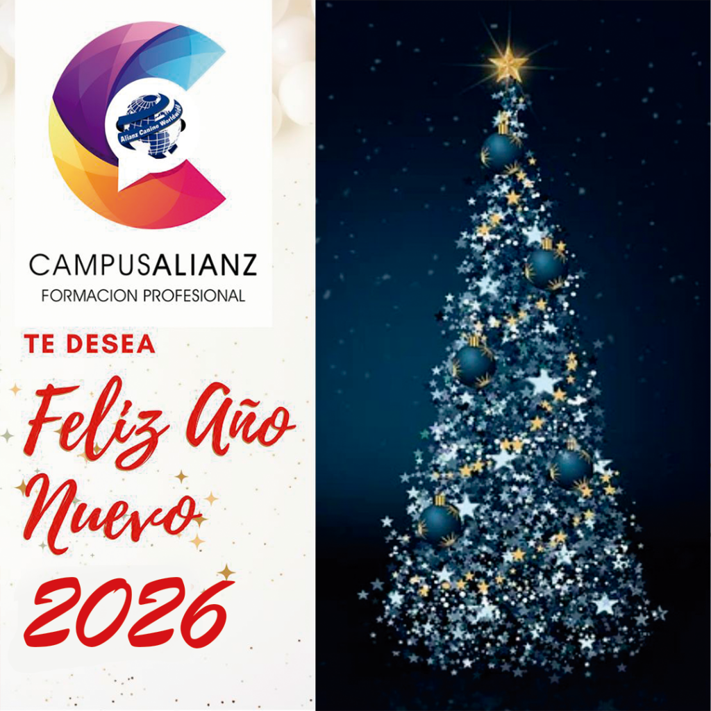 ¡Feliz Año Nuevo 2026 desde Alianz Formación! Empieza el año convirtiendo tu pasión por los animales en una profesión llena de futuro