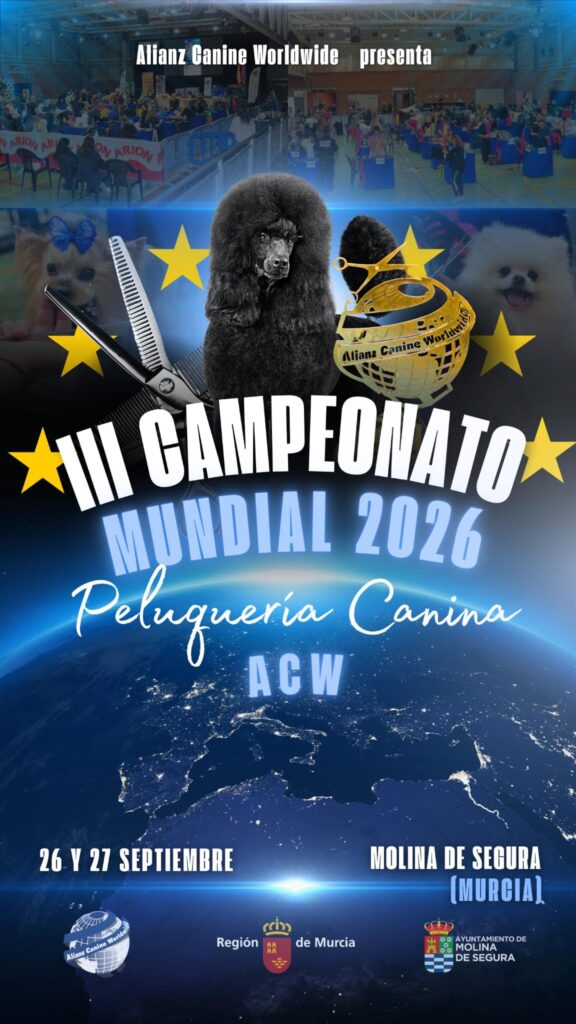 Noticias: Campeonato Internacional y Europeo de Peluquería Canina 2026