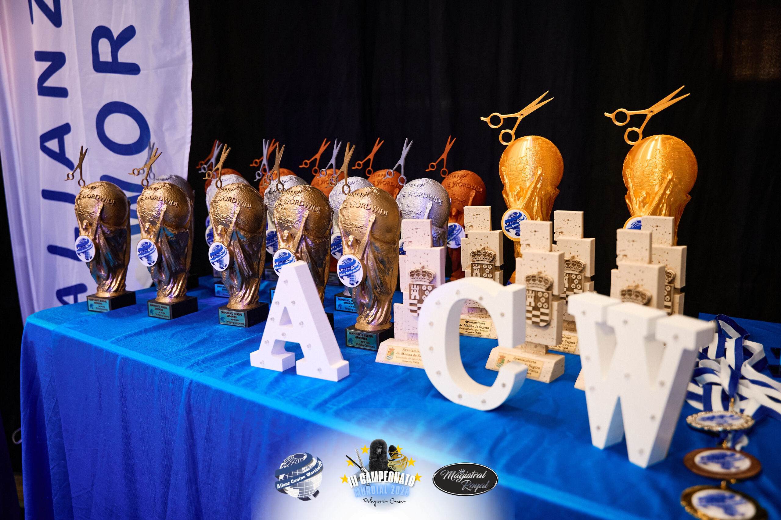 Trofeos y medallas del Campeonato Mundial ACW 2026